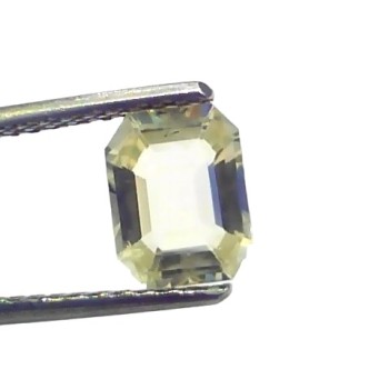1.94 Ct Certified Unheated Untreated Natural Ceylon Yellow Sapphire 1.94 Ct Certified Unheated Untreated Natural Ceylon Yellow Sapphire
