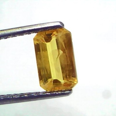 2.02 Ct Natural Yellow Sapphire Pukhraj Jupiter Gemstone (Heated)