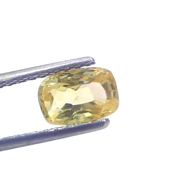 1.95 Ct GII Certified Unheated Untreated Natural Ceylon Yellow Sapphire