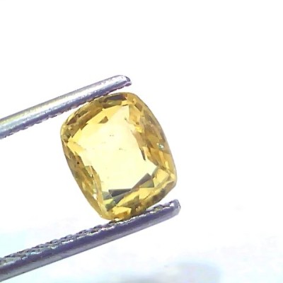 1.97 Ct Certified Unheated Untreated Natural Ceylon Yellow Sapphire