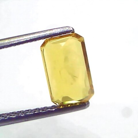 2.02 Ct Natural Yellow Sapphire Pukhraj Jupiter Gemstone (Heated)