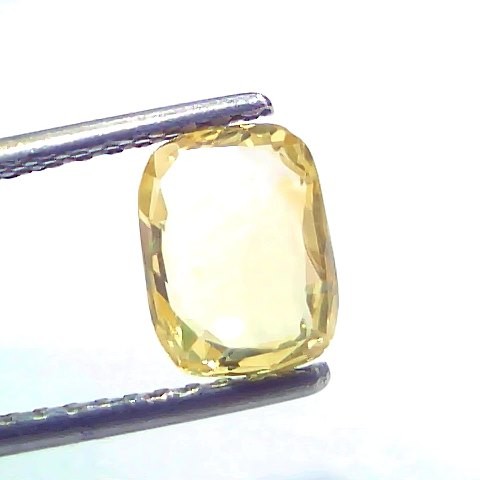 1.95 Ct Certified Unheated Untreated Natural Ceylon Yellow Sapphire