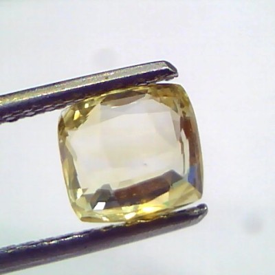 2.02 Ct Unheated Untreated Natural Ceylon Yellow Sapphire Gemstone
