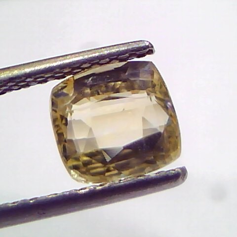 2.02 Ct Unheated Untreated Natural Ceylon Yellow Sapphire Gemstone