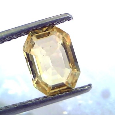 1.96 Ct Unheated Untreated Natural Ceylon Yellow Sapphire/Pukhraj