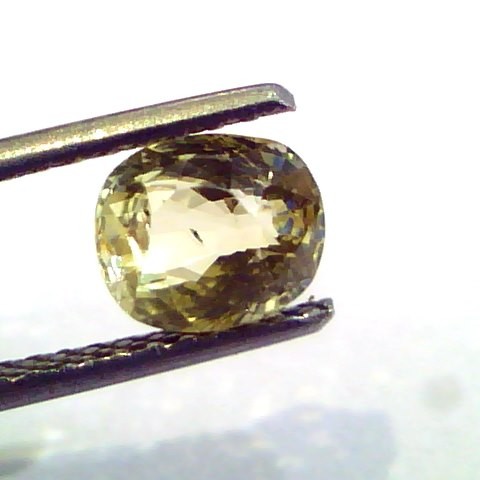 1.96 Ct Unheated Untreated Natural Ceylon Yellow Sapphire Gems