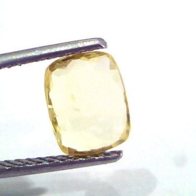 1.99 Ct Unheated Untreated Natural Ceylon Yellow Sapphire Pukhraj