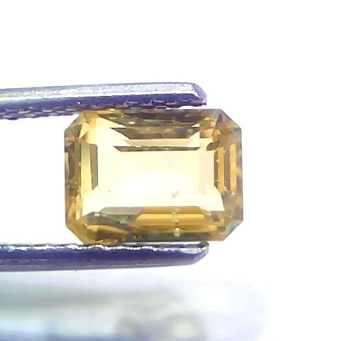 1.97 Ct GII Certified Unheated Untreated Natural Ceylon Yellow Sapphire AA