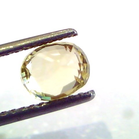 1.96 Ct Unheated Untreated Natural Ceylon Yellow Sapphire Gems