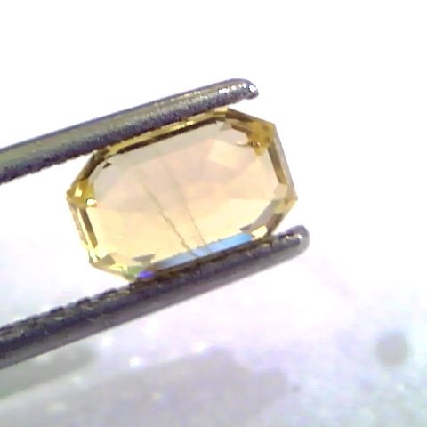 2.00 Ct Unheated Untreated Natural Ceylon Yellow Sapphire/Pukhraj