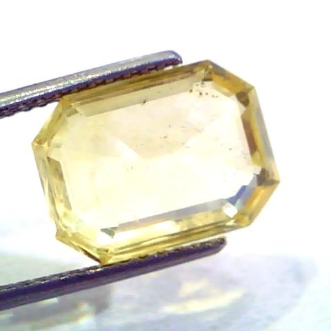 Huge 10.24 Ct Unheated Untreated Natural Ceylon Yellow Sapphire AAA