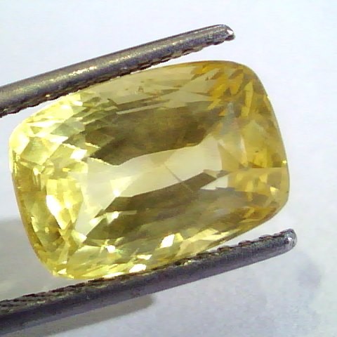 Huge 11.11 Ct Unheated Untreated Natural Ceylon Yellow Sapphire