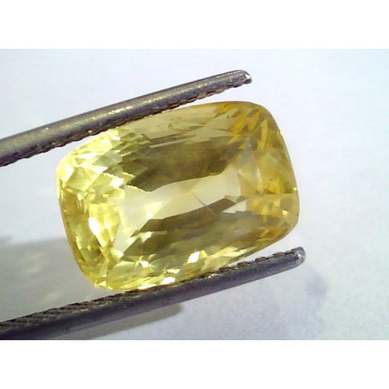 Huge 11.11 Ct Unheated Untreated Natural Ceylon Yellow Sapphire