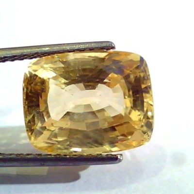 Huge 11.95 Ct Unheated Untreated Natural Ceylon Yellow Sapphire AAA