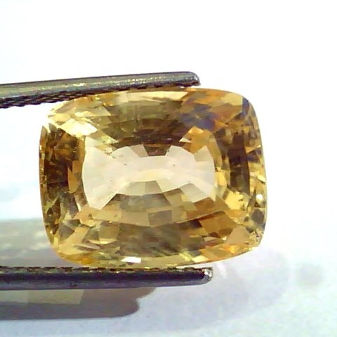 Huge 11.95 Ct Unheated Untreated Natural Ceylon Yellow Sapphire AAA