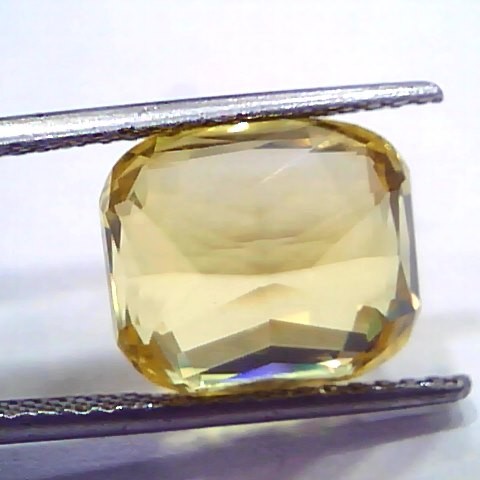 Huge 12.12 Ct Unheated Untreated Natural Ceylon Yellow Sapphire Gems