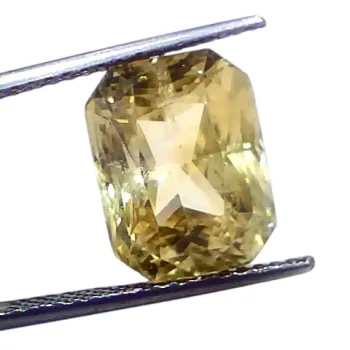 Huge 14.01 Ct GII Certified Unheated Untreated Natural Ceylon Yellow Sapphire Pukhraj