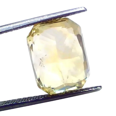 Huge 14.01 Ct GII Certified Unheated Untreated Natural Ceylon Yellow Sapphire Pukhraj