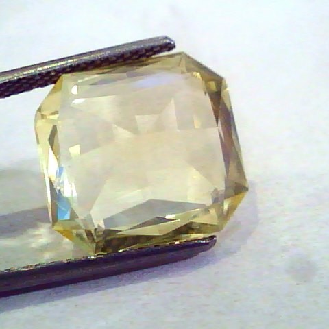 Huge 14.13 Ct Unheated Untreated Natural Ceylon Yellow Sapphire AAA