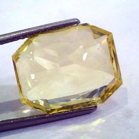 Huge 16.65 Ct Unheated Untreated Natural Ceylon Yellow Sapphire AAA