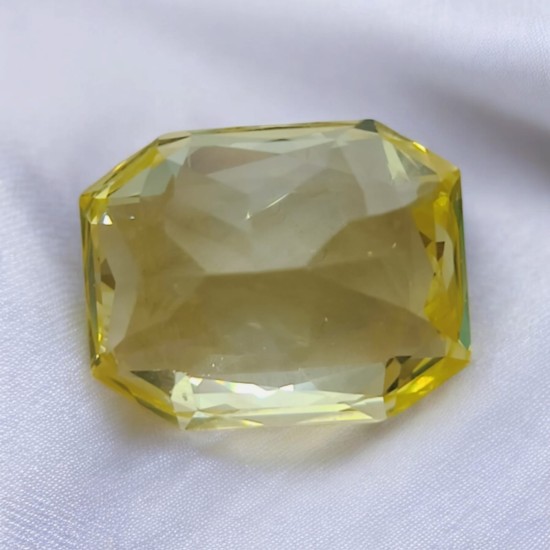 Huge 16.65 Ct Unheated Untreated Natural Ceylon Yellow Sapphire AAA