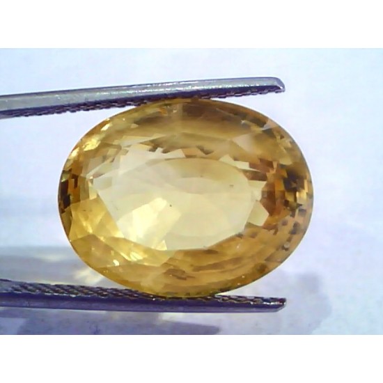 Huge 18.49 Ct Unheated Untreated Natural Ceylon Yellow Sapphire Gemstone