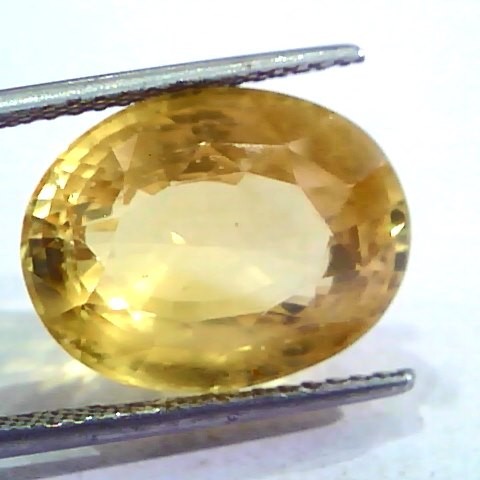 Huge 18.49 Ct Unheated Untreated Natural Ceylon Yellow Sapphire Gemstone