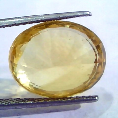 Huge 18.49 Ct Unheated Untreated Natural Ceylon Yellow Sapphire Gemstone