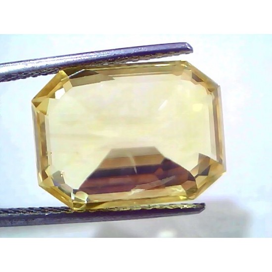 Huge 19.66 Ct IGI Certified Unheated Untreated Natural Ceylon Yellow Sapphire