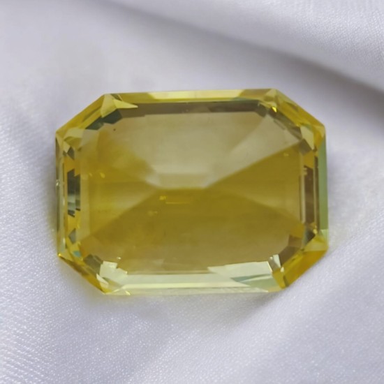 Huge 19.66 Ct IGI Certified Unheated Untreated Natural Ceylon Yellow Sapphire