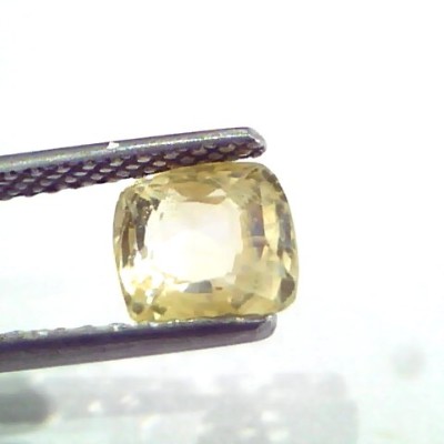 2.02 Ct Unheated Untreated Natural Ceylon Yellow Sapphire Pukhraj