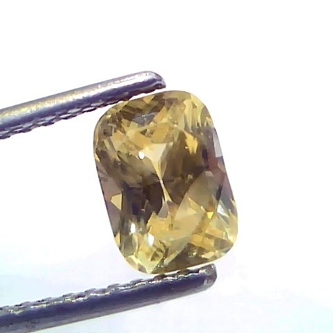 2.00 Ct Certified Unheated Untreated Natural Ceylon Yellow Sapphire Gems