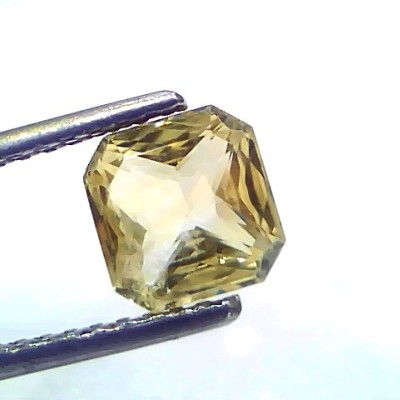 2.00 Ct Certified Unheated Untreated Natural Ceylon Yellow Sapphire Gems