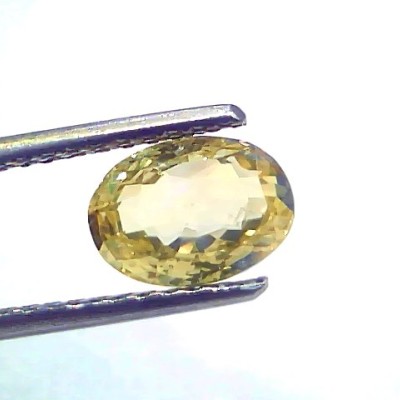 2.05 Ct Certified Unheated Untreated Natural Ceylon Yellow Sapphire