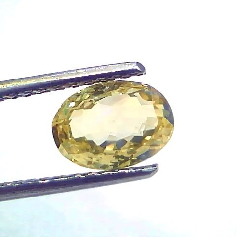 2.05 Ct Certified Unheated Untreated Natural Ceylon Yellow Sapphire