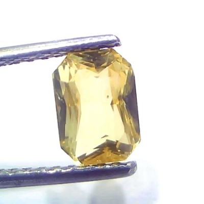 2.00 Ct GII Certified Unheated Untreated Natural Ceylon Yellow Sapphire AAA