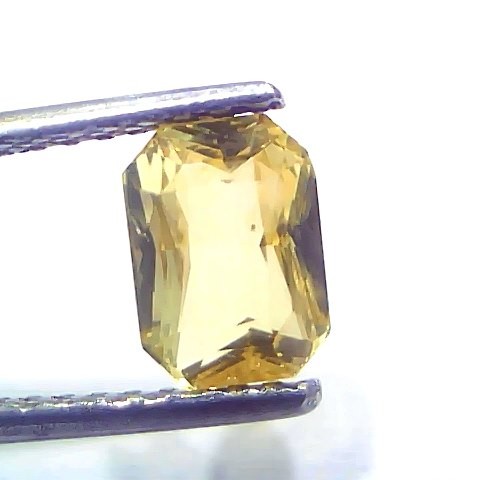 2.00 Ct GII Certified Unheated Untreated Natural Ceylon Yellow Sapphire AAA
