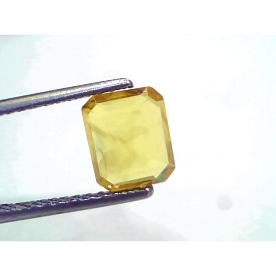 2.06 Ct Natural Yellow Sapphire Pukhraj Jupiter Gemstone (Heated)