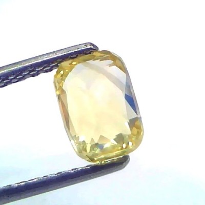 2.00 Ct Certified Unheated Untreated Natural Ceylon Yellow Sapphire Gems