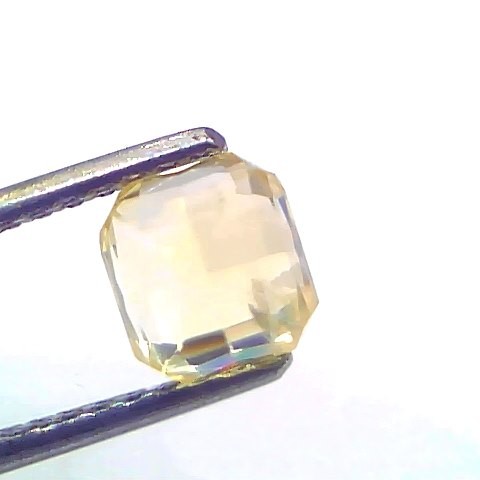 2.00 Ct Certified Unheated Untreated Natural Ceylon Yellow Sapphire Gems