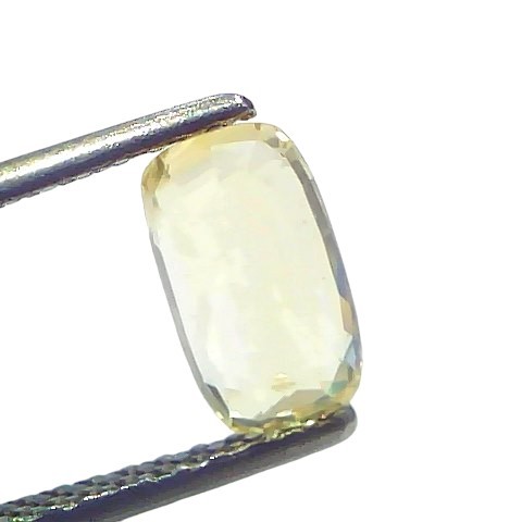 2.01 Ct Certified Unheated Untreated Natural Ceylon Yellow Sapphire Gems 2.01 Ct Certified Unheated Untreated Natural Ceylon Yellow Sapphire Gems
