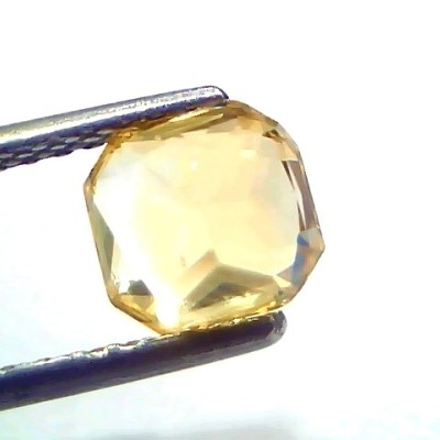 2.00 Ct GII Certified Unheated Untreated Natural Ceylon Yellow Sapphire AA