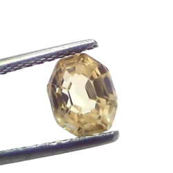 2.01 Ct Certified Unheated Untreated Natural Ceylon Yellow Sapphire