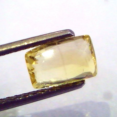 1.98 Ct Unheated Untreated Natural Ceylon Yellow Sapphire AAAAA