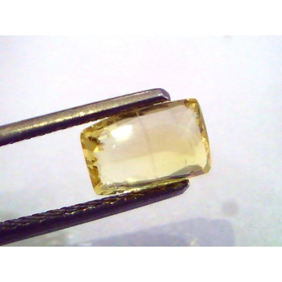 1.98 Ct Unheated Untreated Natural Ceylon Yellow Sapphire AAAAA