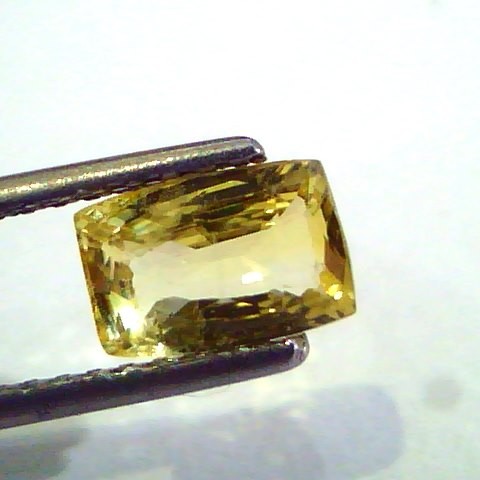 1.98 Ct Unheated Untreated Natural Ceylon Yellow Sapphire AAAAA