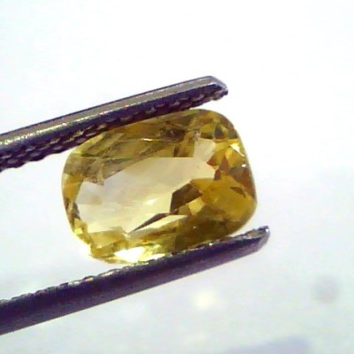 2.01 Ct 3.3 ratti Unheated Untreated Natural Ceylon Yellow Sapphire