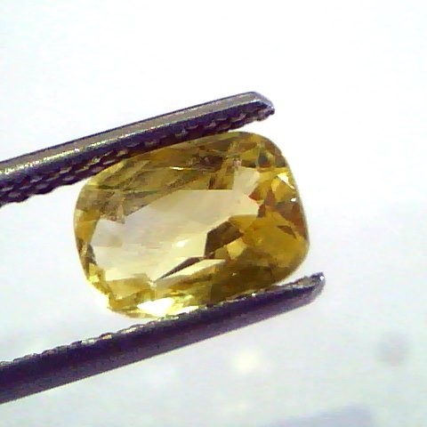 2.01 Ct 3.3 ratti Unheated Untreated Natural Ceylon Yellow Sapphire