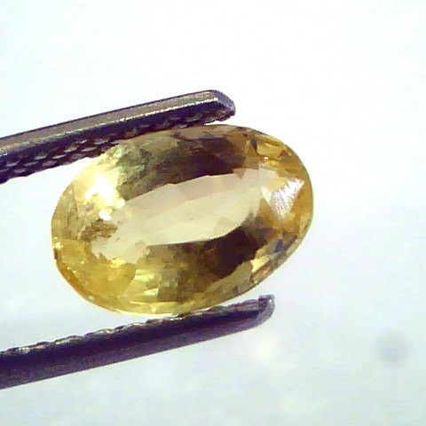 2.00 Ct 3.25 ratti Unheated Untreated Natural Ceylon Yellow Sapphire
