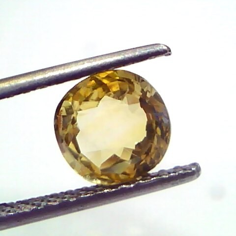 2.02 Ct Unheated Untreated Natural Ceylon Yellow Sapphire Gems